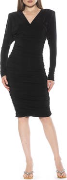 Alexia Admor Starlette Ruched Long Sleeve Dress