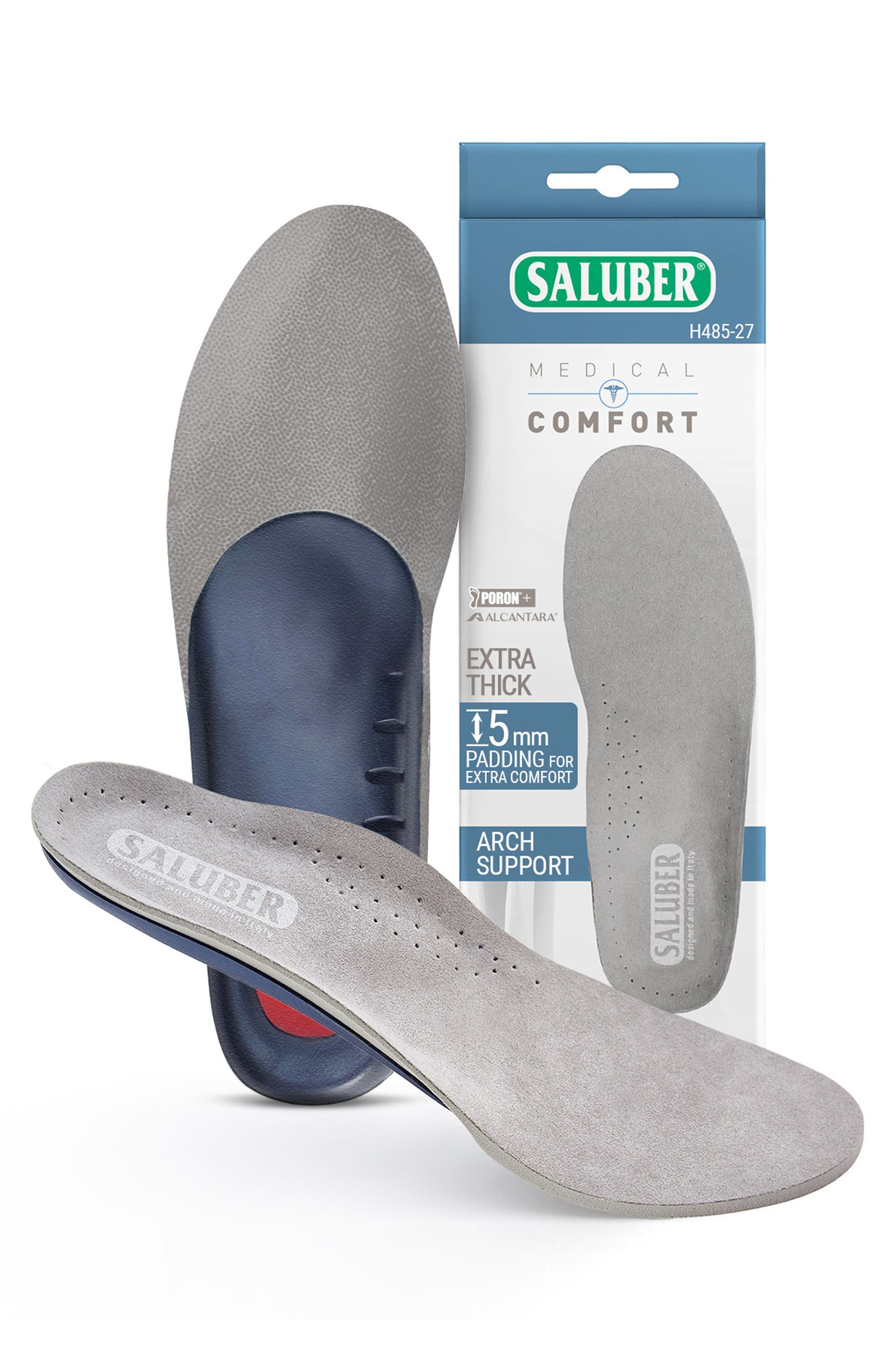 Comfort Full Length Orthotic Insole, Main, color, GRAY