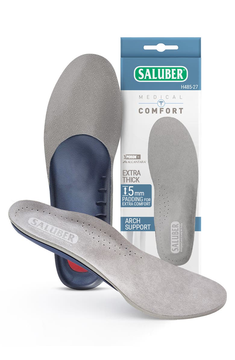 Saluber Comfort Full Length Orthotic Insole, Main, color, Gray
