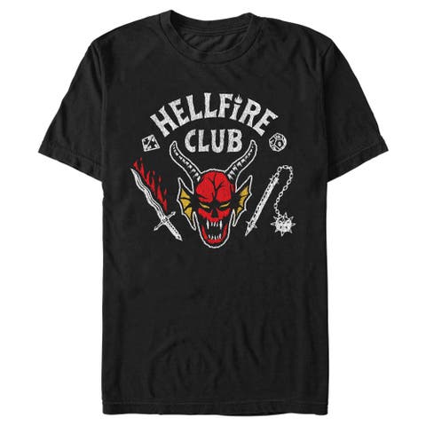 Netflix Men's Stranger Things Hellfire Club Costume Graphic T-Shirt