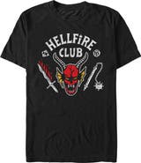 Stranger Things Netflix Men's Stranger Things Hellfire Club Costume Graphic T-Shirt