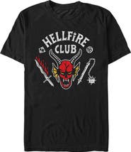 Stranger Things Netflix Men's Stranger Things Hellfire Club Costume Graphic T-Shirt