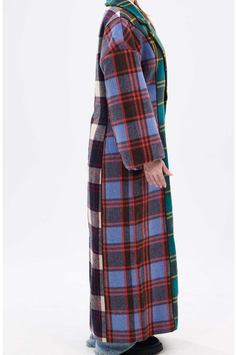 Oversize Plaid Trench, Alternate, color, GREEN MULTI PLAID