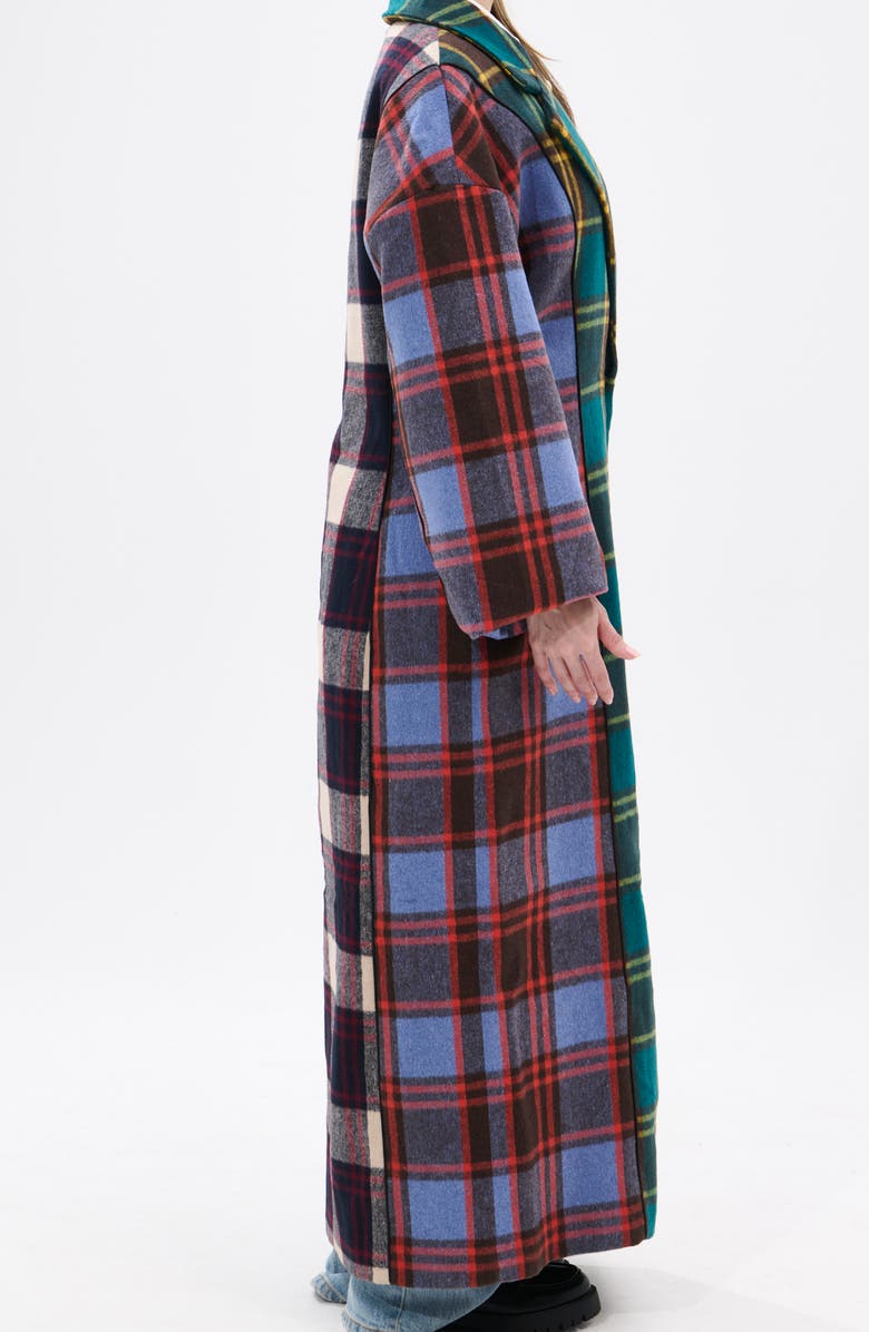 AZALEA WANG Oversize Plaid Trench, Alternate, color, 