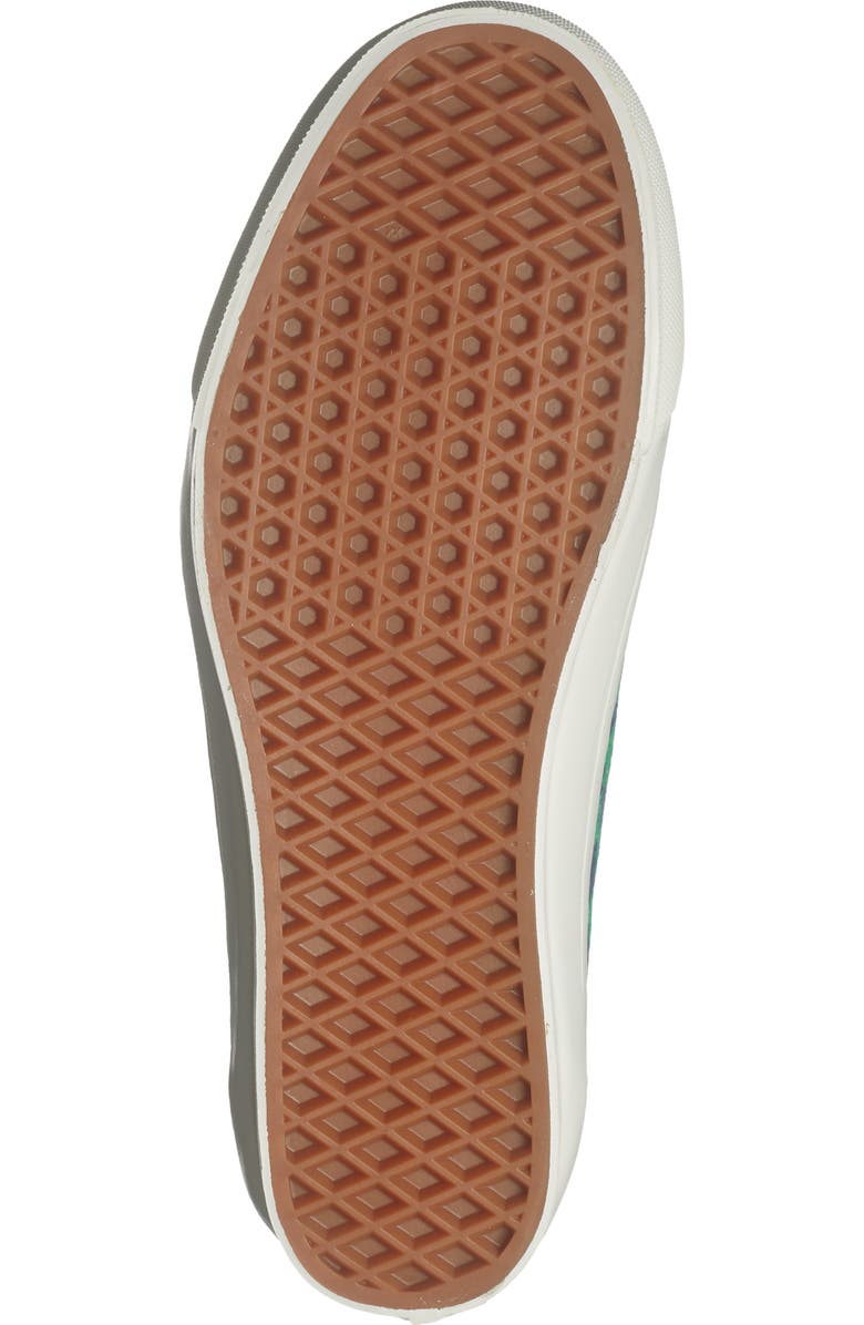 Vans Authentic 44 EK Sneaker, Alternate, color, Punk Check Green/Navy