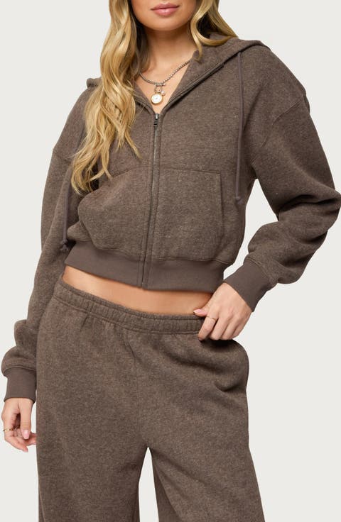 Laulie Crop Zip Hoodie