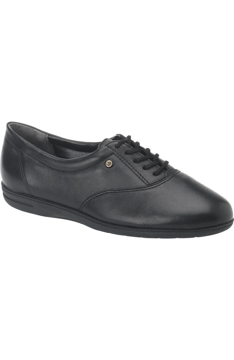 Easy Spirit Motion Sneaker, Main, color, Black Leather