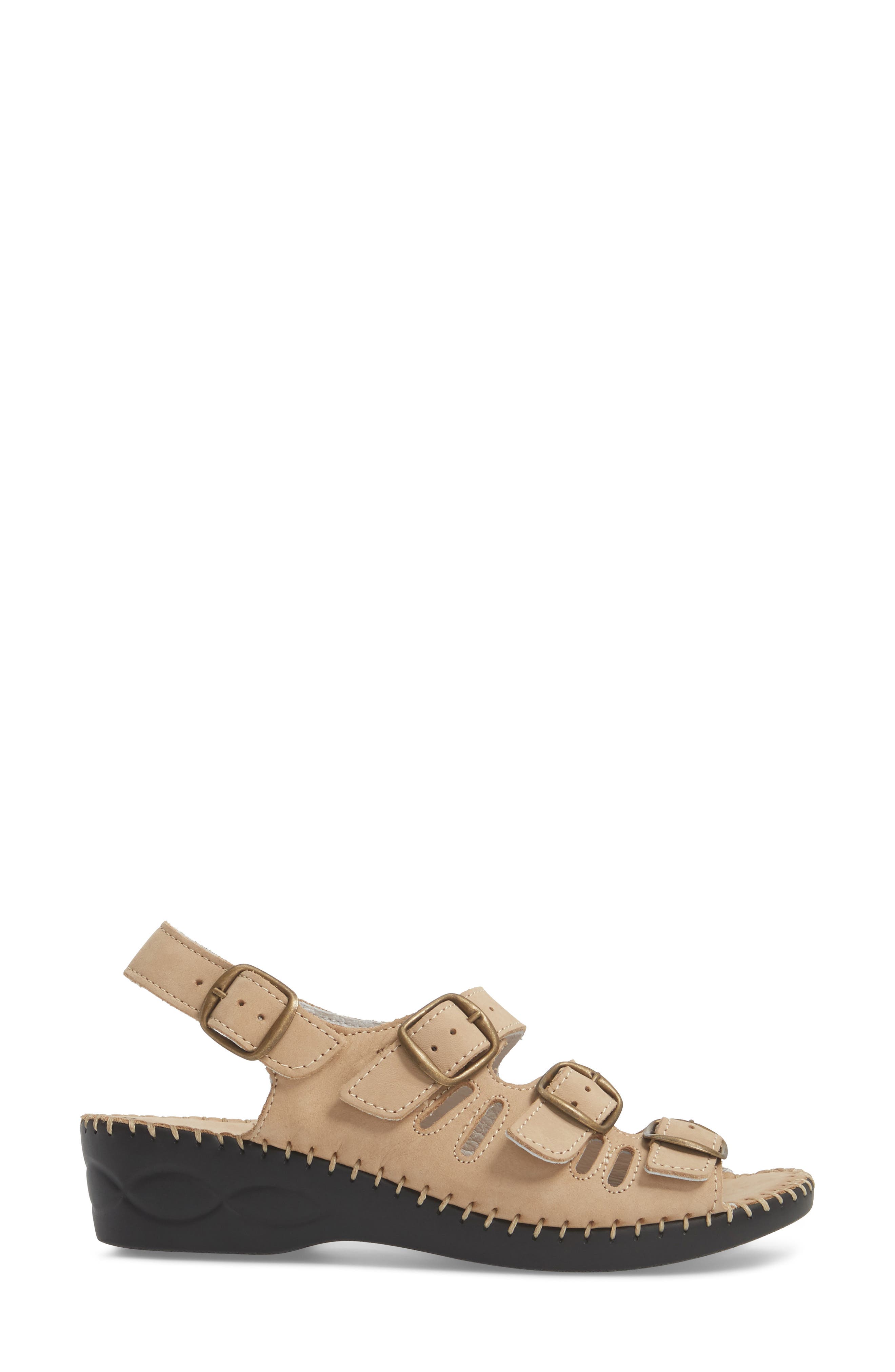 Luna Slingback Wedge Sandal, Alternate, color, CAPPUCCINO NUBUCK