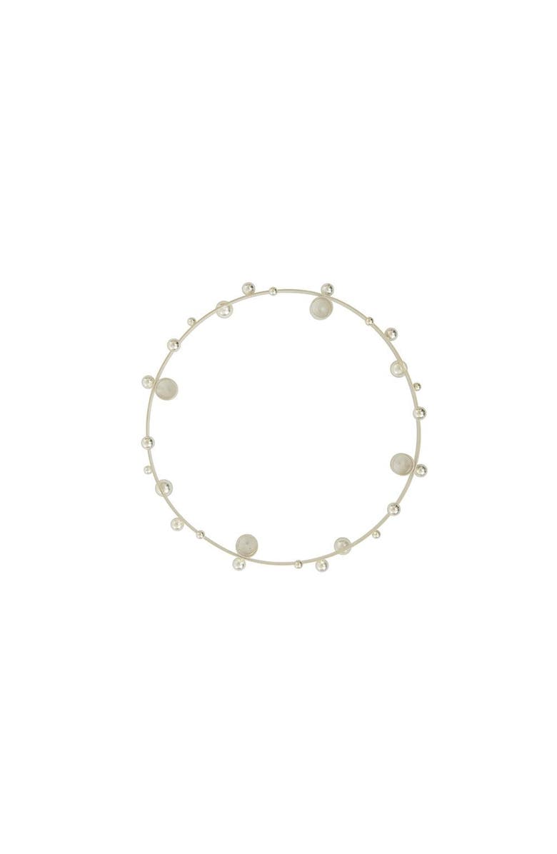 OYOY Pearl Advent Candleholder, Alternate, color, Silver