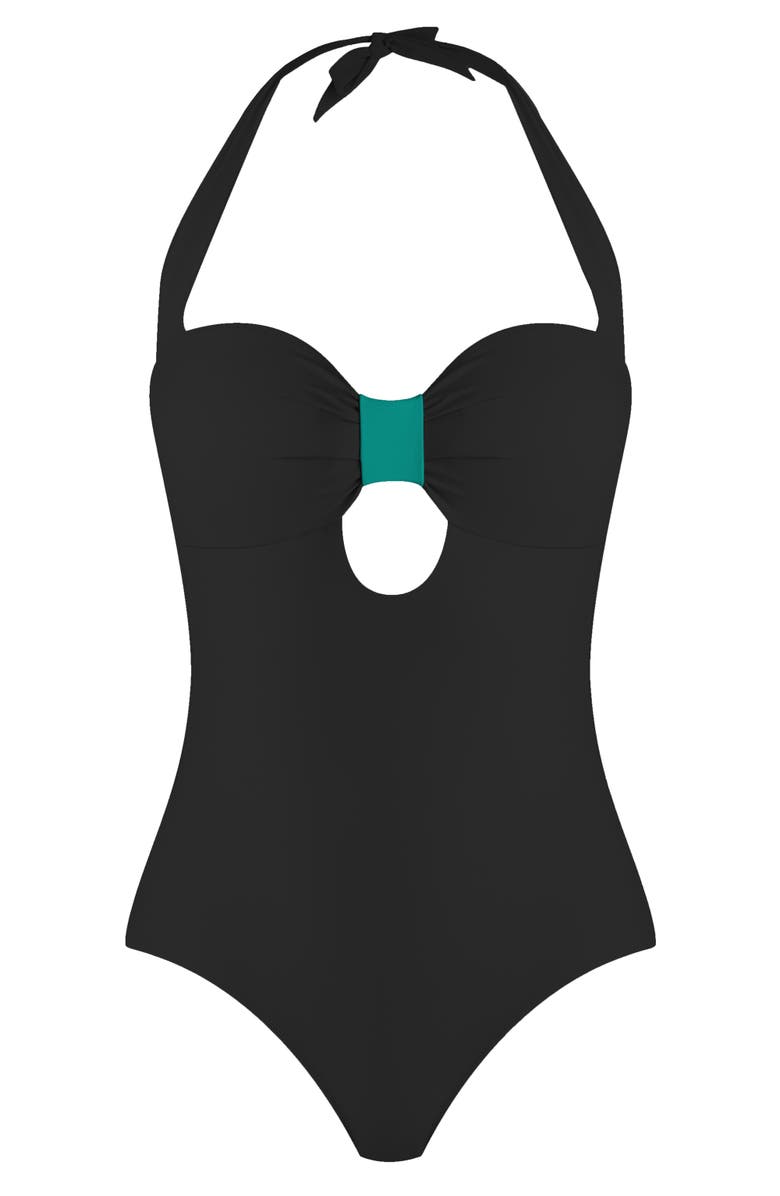 VALIMARE Sicily Bow-style One-piece Swimsuit, Alternate, color, 