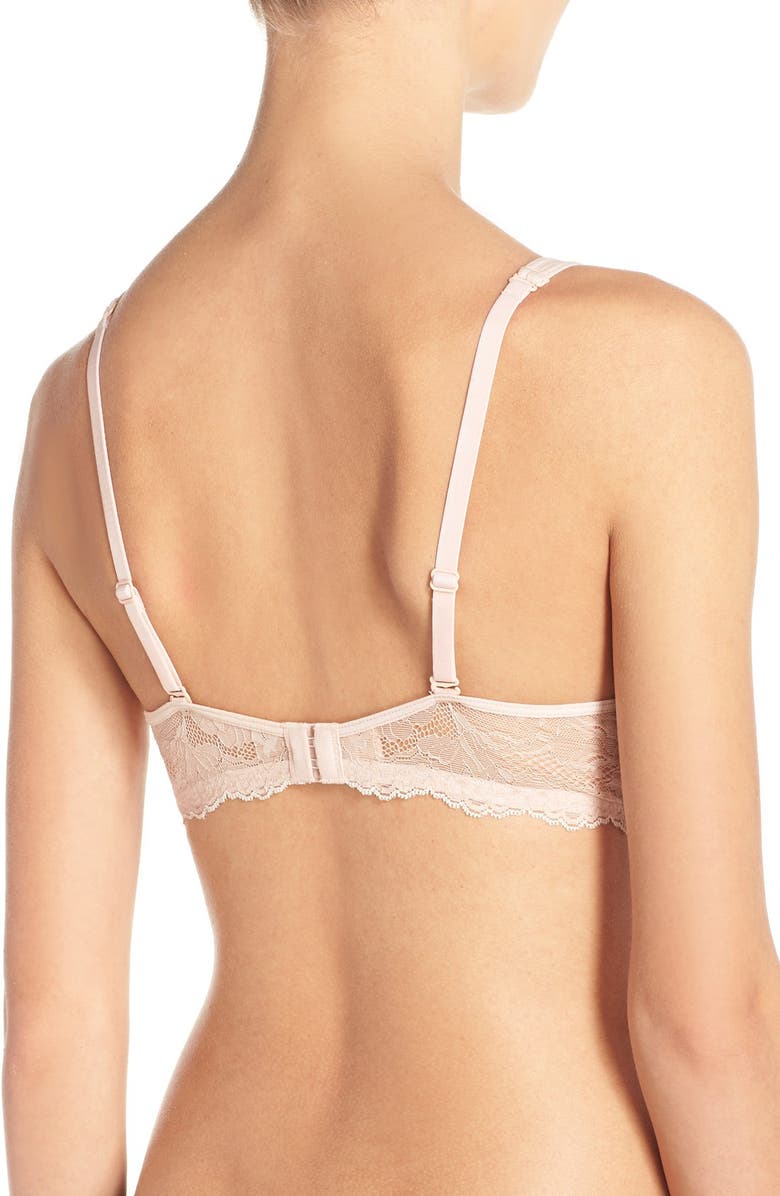 On Gossamer Underwire Plunge Bra, Alternate, color, 