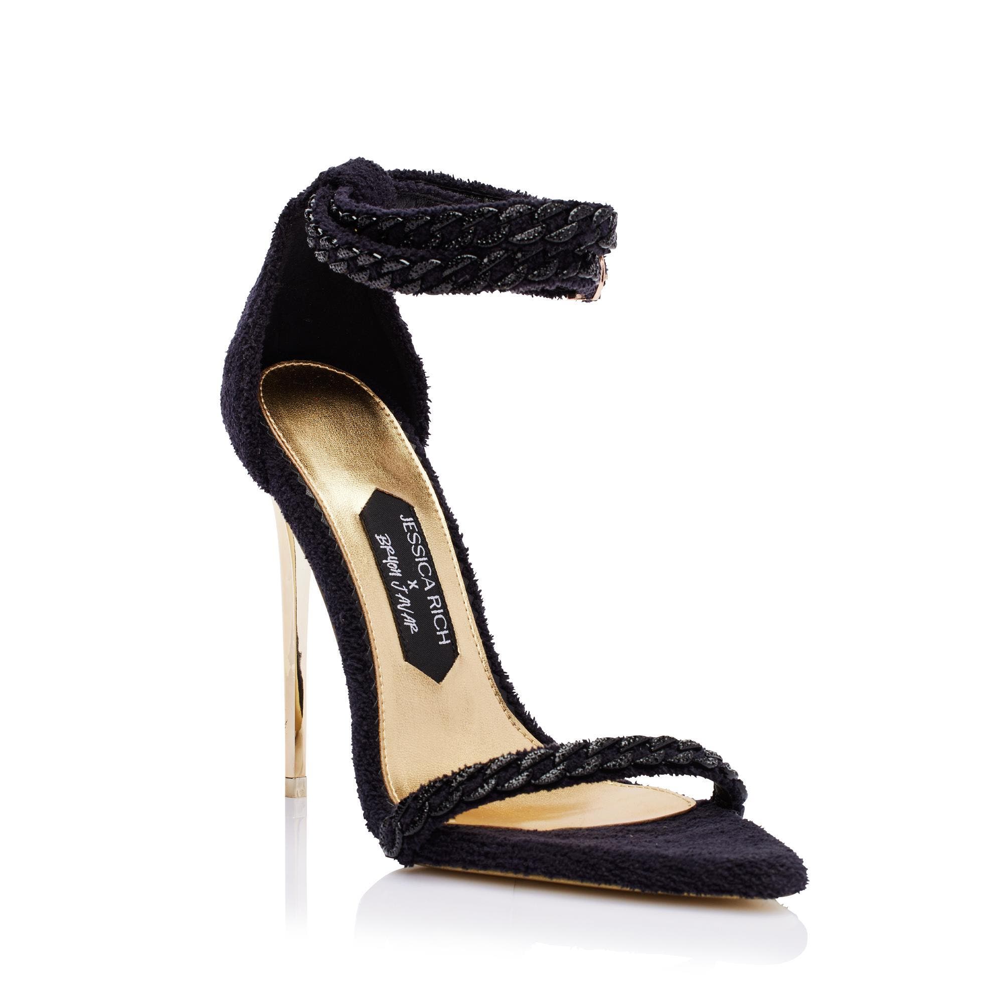 JESSICA RICH The Lisa Sandal, Alternate, color, Noir