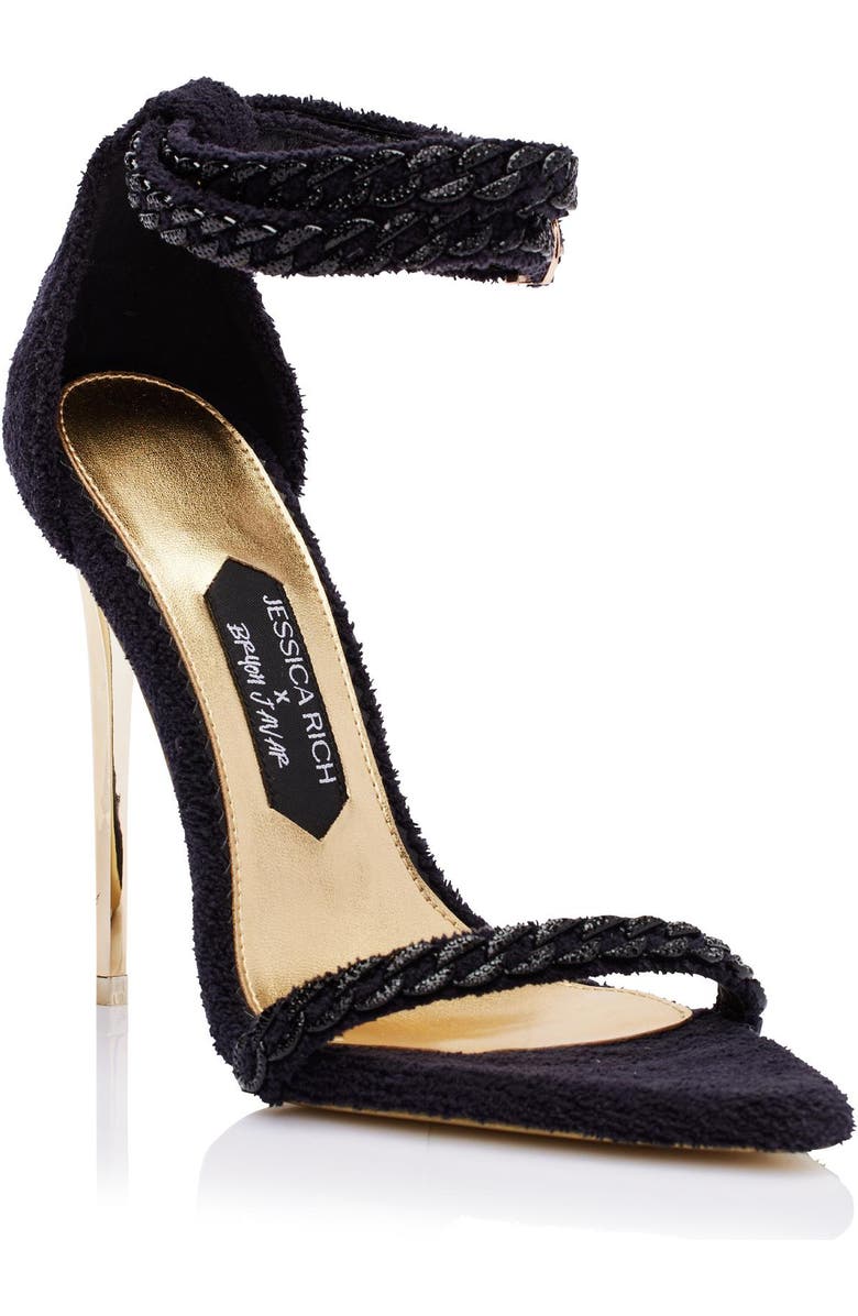 JESSICA RICH The Lisa Sandal, Alternate, color, Noir