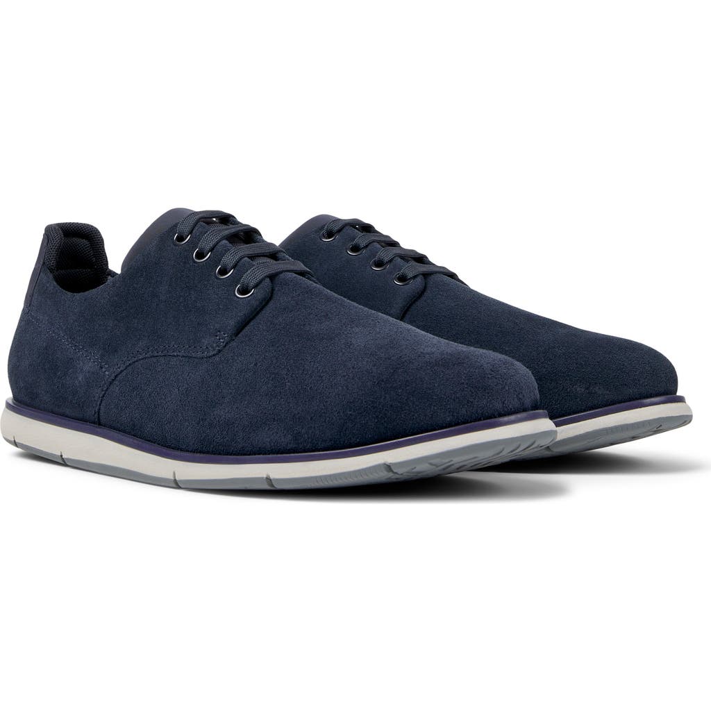 Camper Smith Plain Toe Derby In Blue