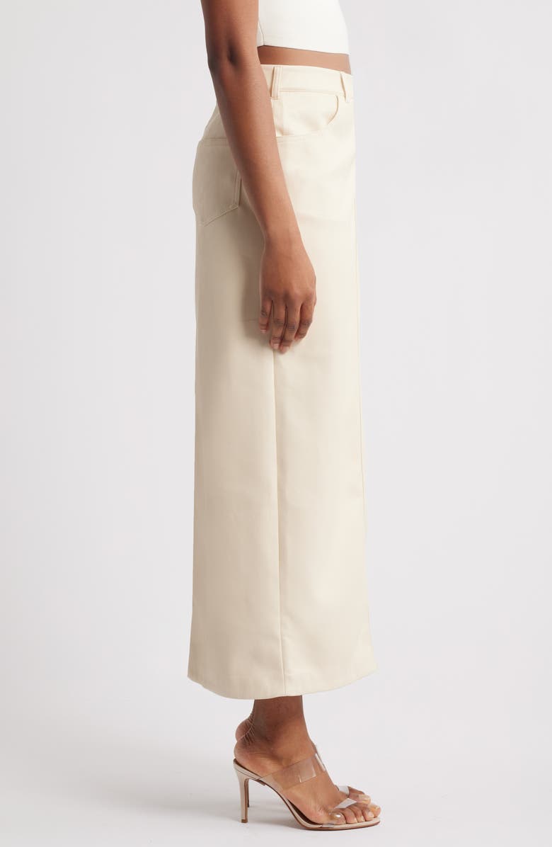 Mistress Rocks Faux Leather Midi Skirt, Alternate, color, 