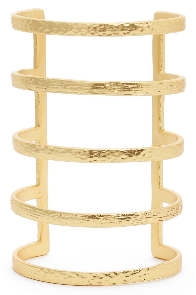 Deborah Openwork Cuff, Main, color, GOLD