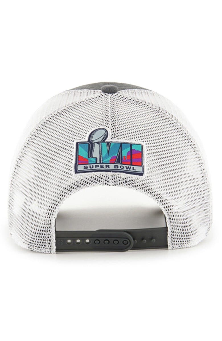 '47 Men's '47  Charcoal Philadelphia Eagles Super Bowl LVII Mesa Trucker Clean Up Adjustable Hat, Alternate, color, 