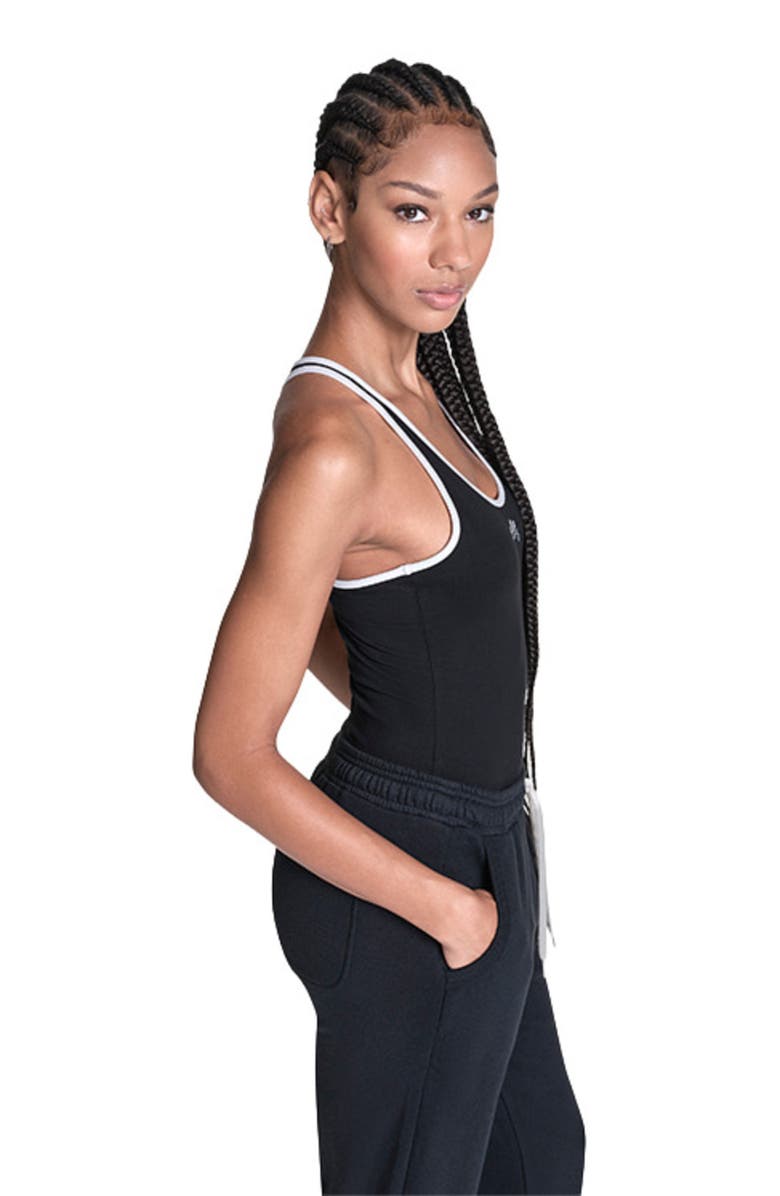 Converse Jersey Bodysuit, Alternate, color, Converse Black