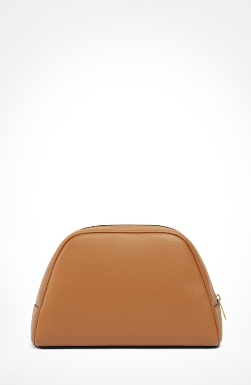 Aviteur Necessaire Calfskin Zipped Toiletry Bag In Brown