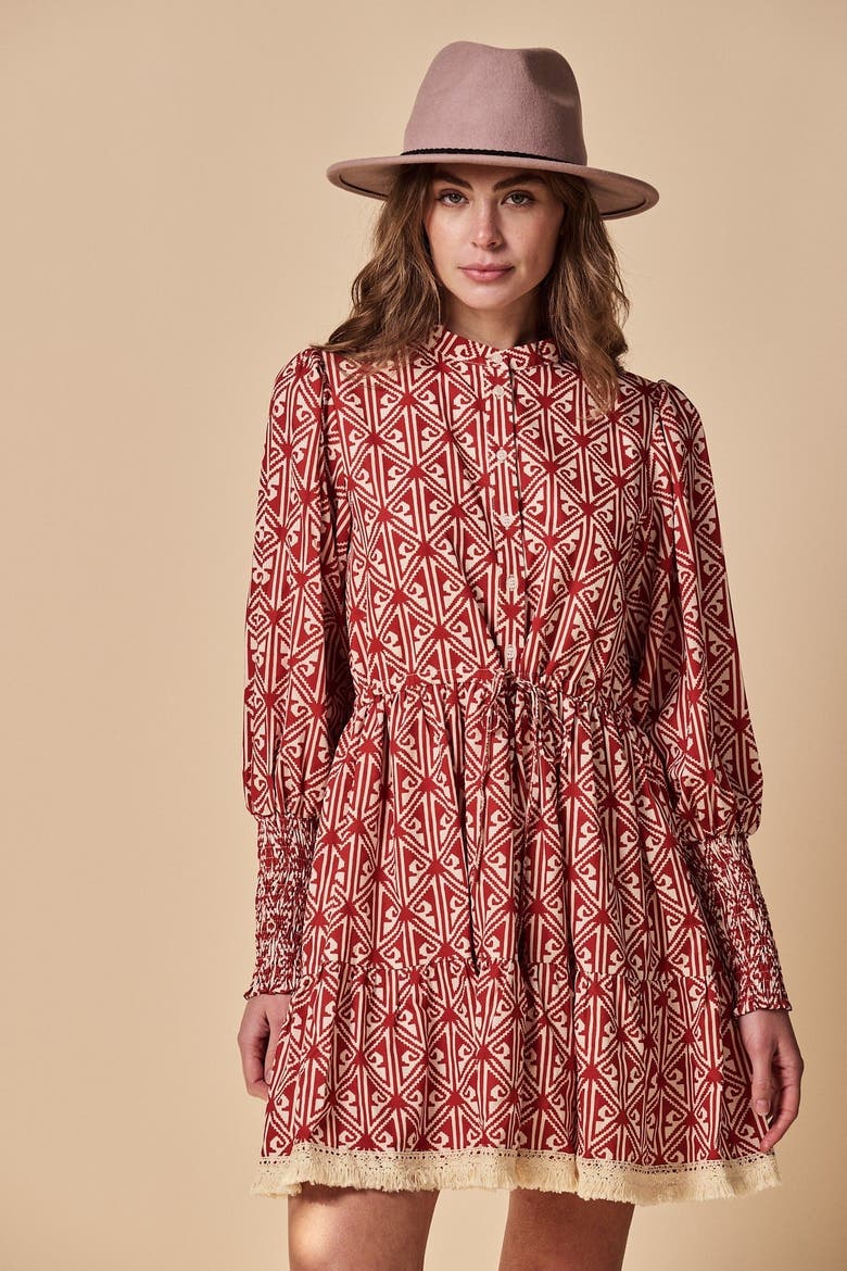 The Brooke Dress, Main, color, Rust