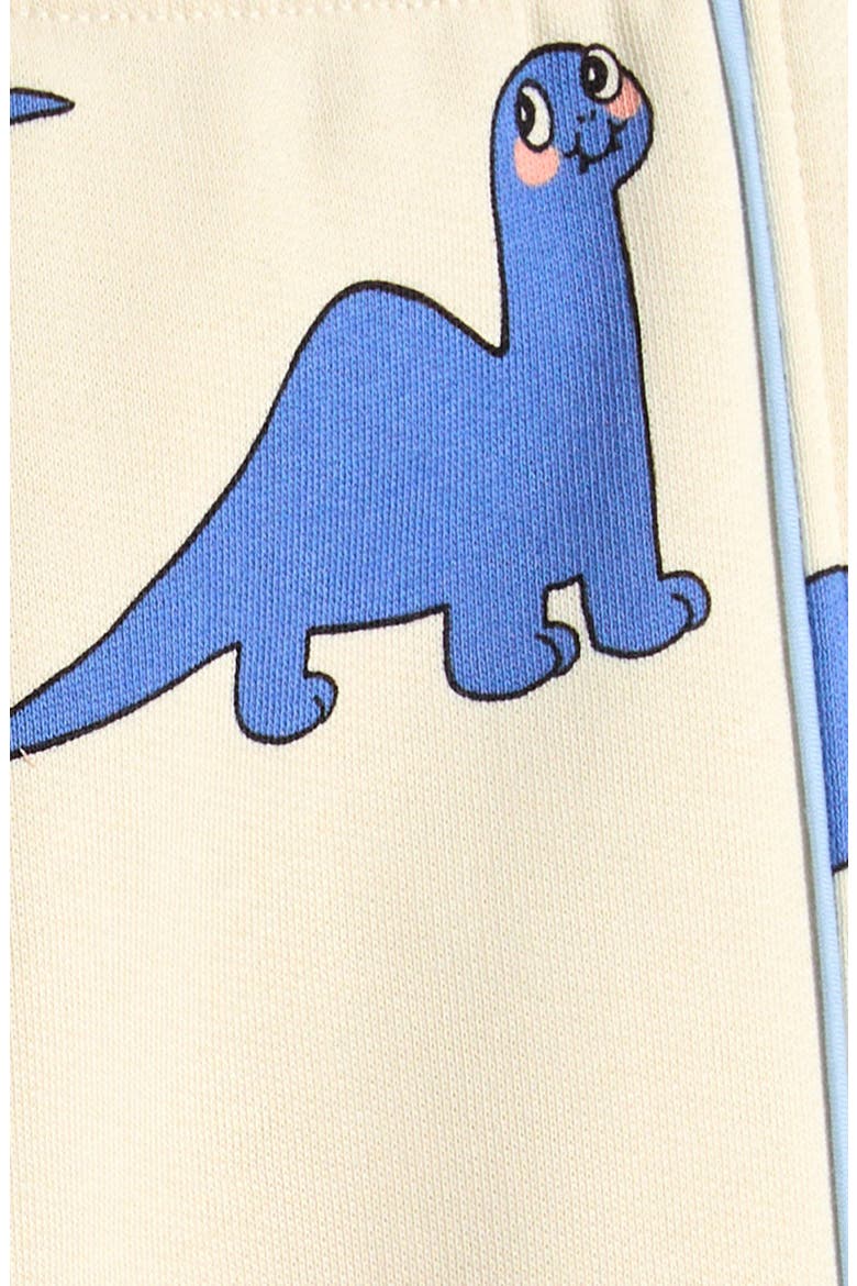 Dino Print Organic Cotton Sweatpants, Alternate, color, OFF-WHITE