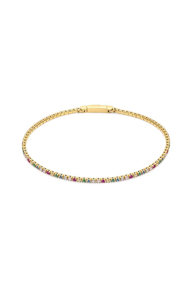 Bracelet Ellera, Main, color, 18k Gold Plated / Rainbow