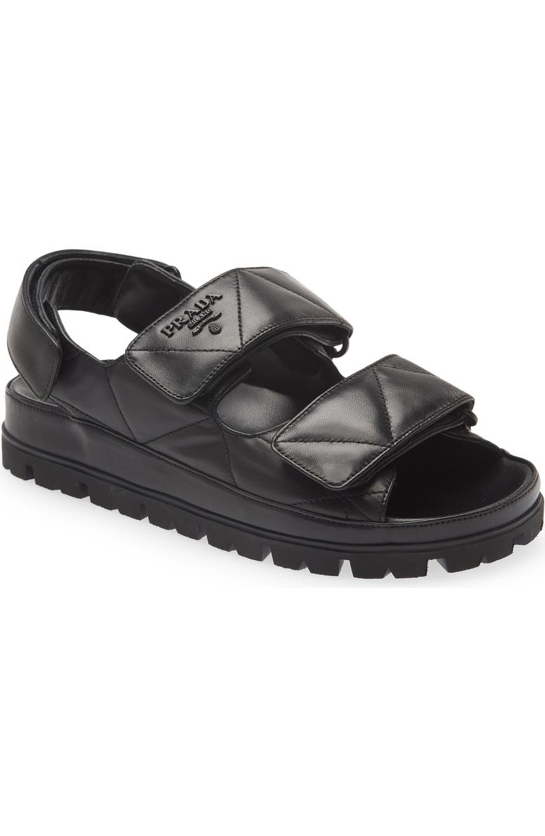 Prada Double Strap Sandal, Main, color,