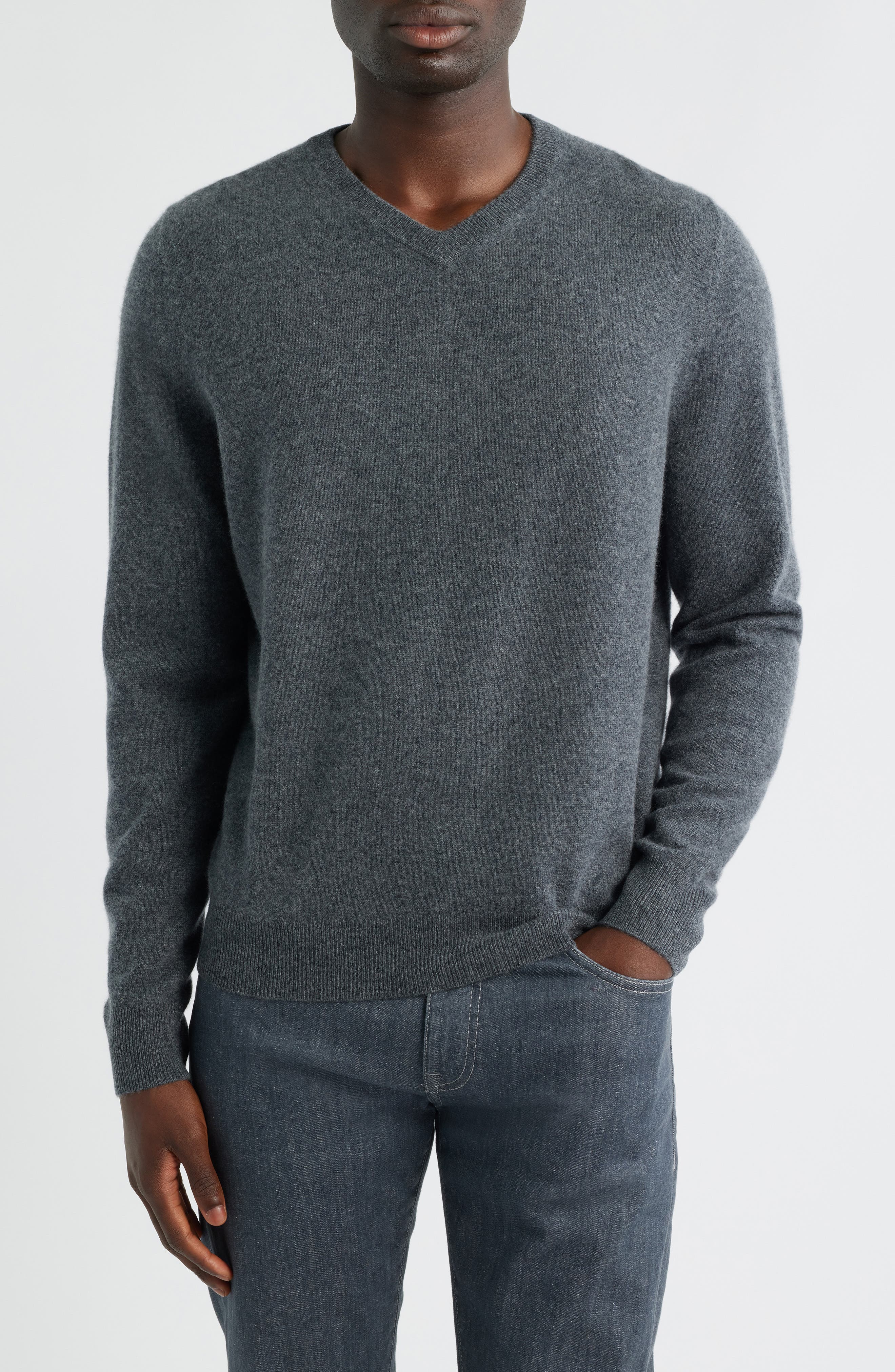 Nordstrom Cashmere V-Neck Sweater