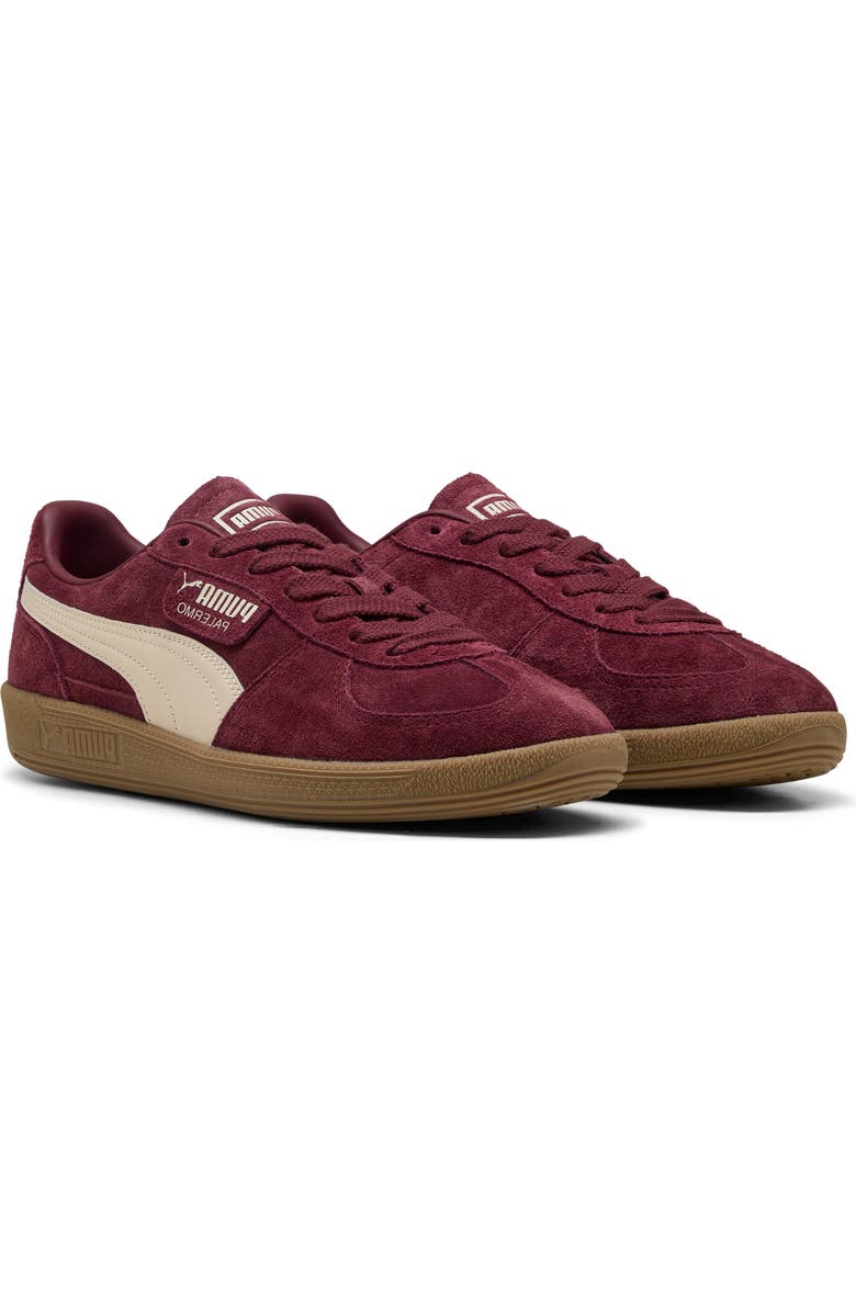 PUMA Palermo Sneaker, Main, color, Ruby Shimmer-Alpine Snow