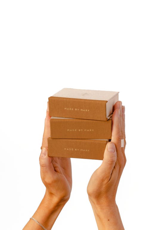 Made By Mary Sol Drop Stud Earrings In Gold