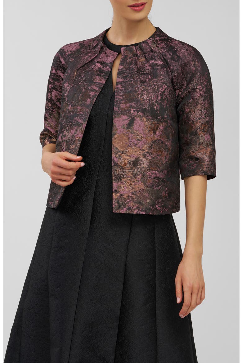 Matilda Evening Jacket, Main, color, CARBON MULTI