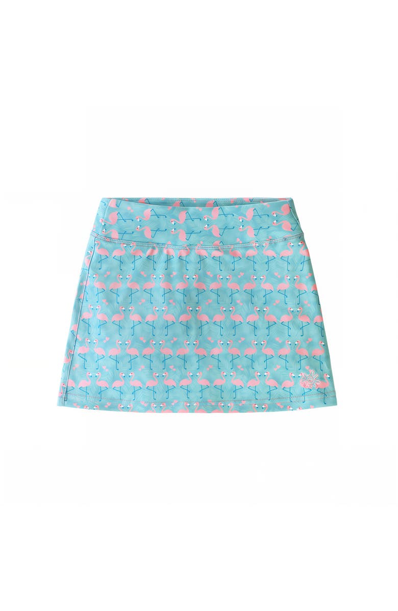 UV Skinz Travel Skort, Main, color, Flamingo Line Dance