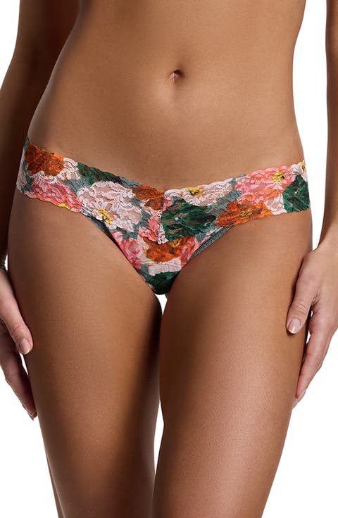 Print Low Rise Thong