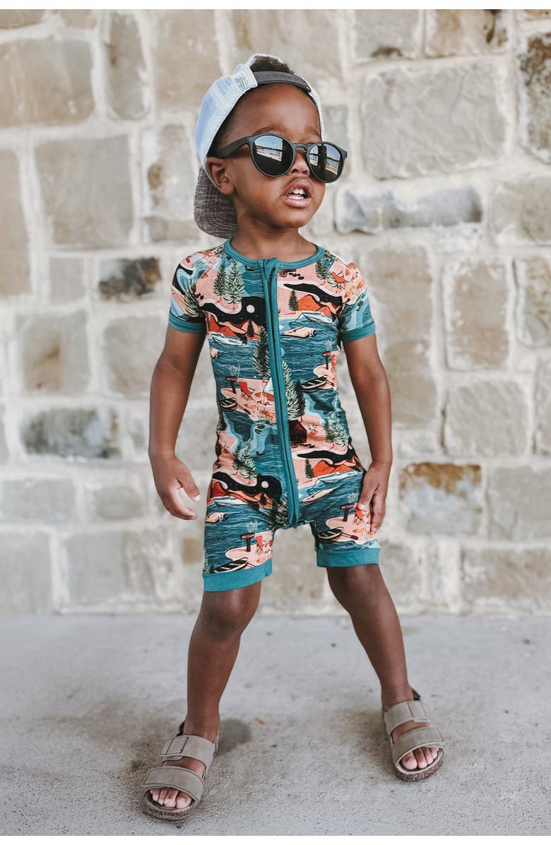 Fletch Lake Days Shorties, Alternate, color, Teal