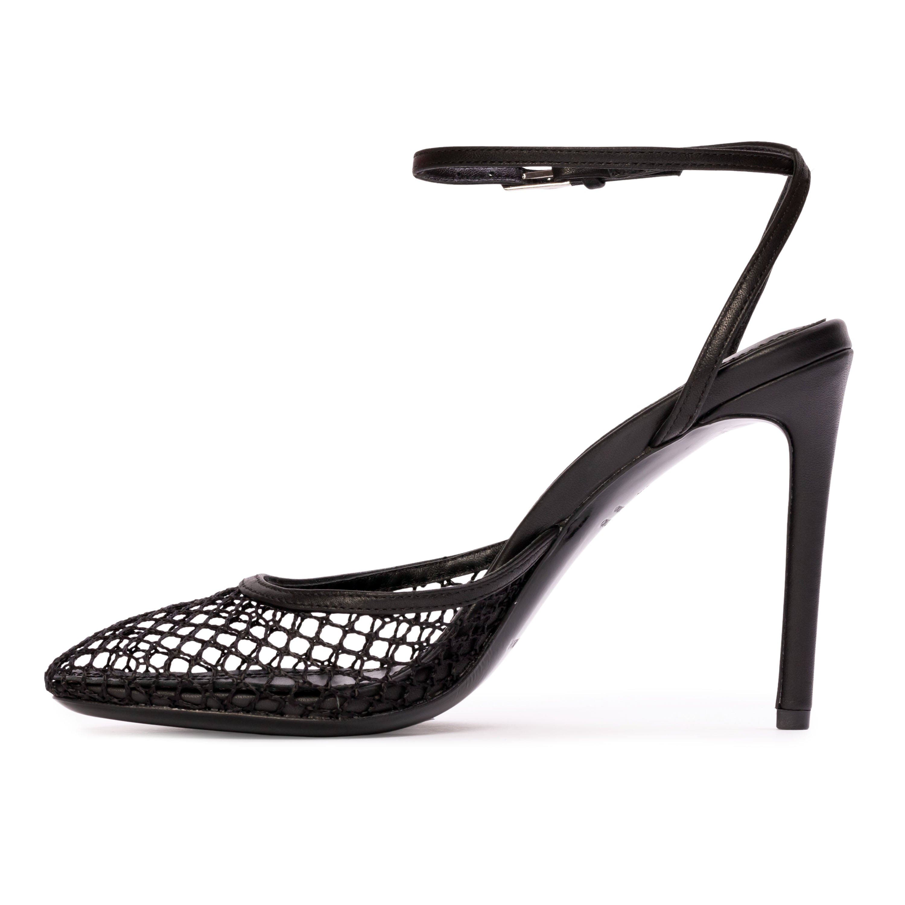 BLACK SUEDE STUDIO Millie100 Mesh Sandal, Alternate, color, Black Woven Mesh