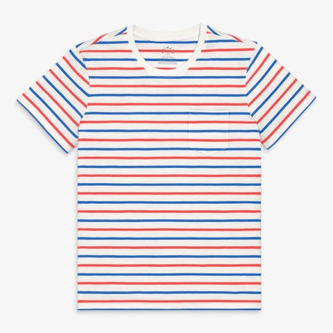 Adult Stripe Easy Tee (Unisex Fit) In Blueberry