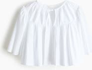 H&M Cropped Cotton Blouse