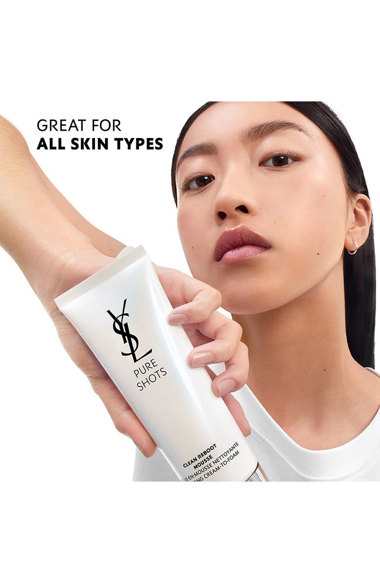 Yves Saint Laurent Pure Shots Clean Reboot Mousse Cleanser, Alternate, color, 