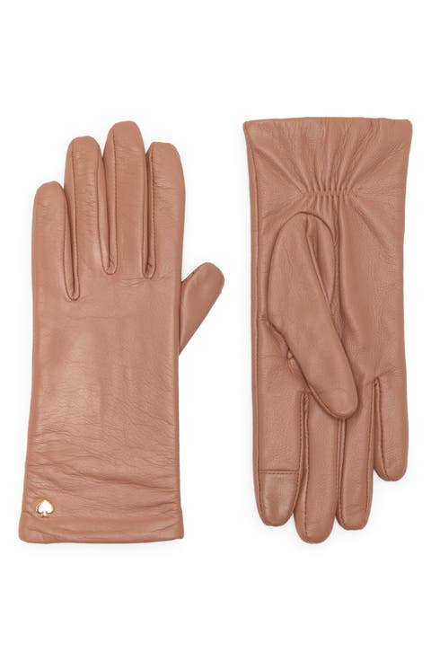 spade hardware leather gloves