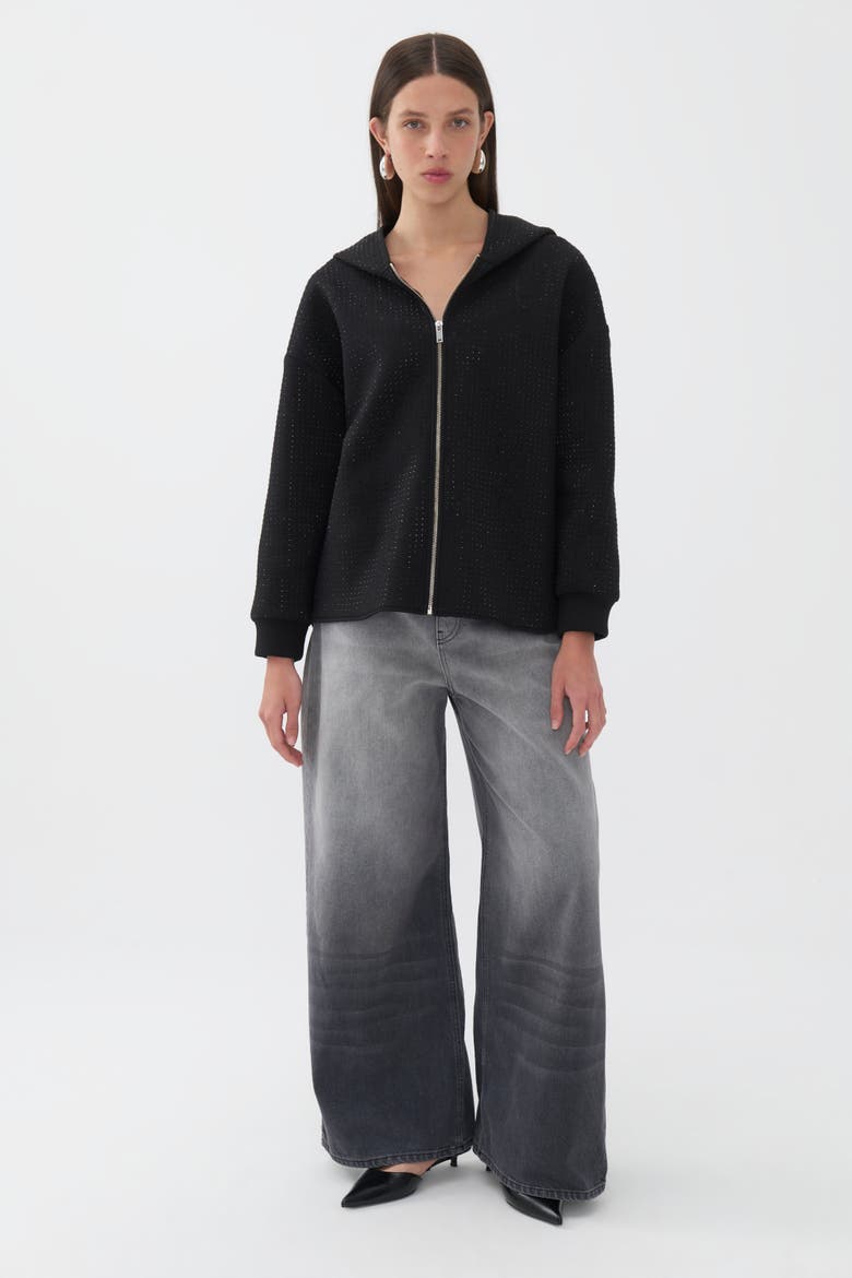 Hooded Sweatshirt, Main, color, Black
