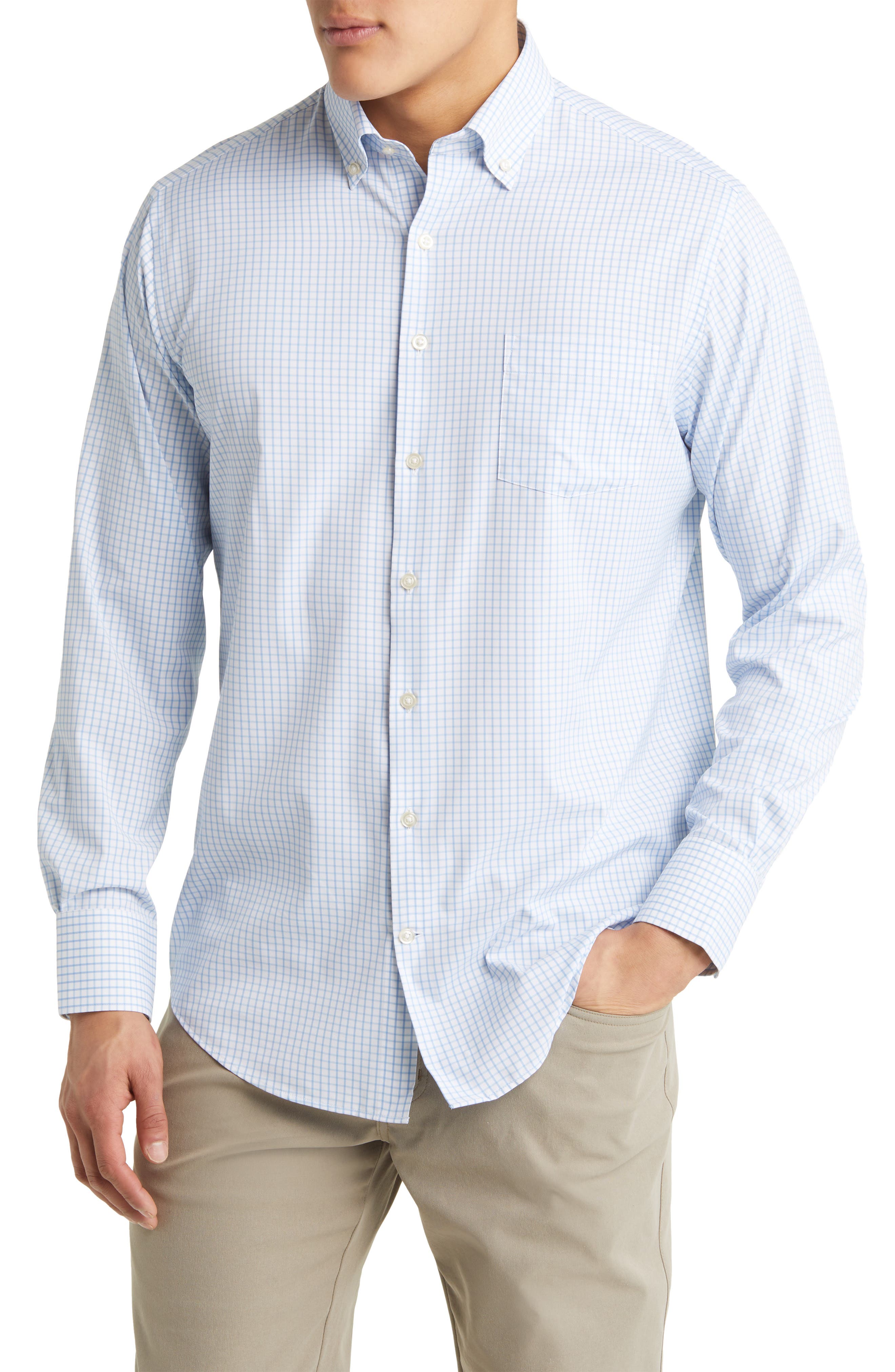 Peter Millar Hanford Performance Twill Button-Down Shirt
