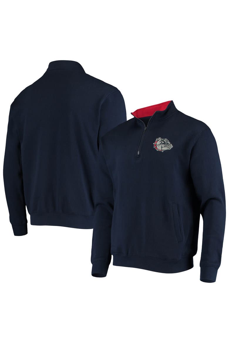Men's Colosseum Navy Gonzaga Bulldogs Tortugas Logo Quarter-Zip Jacket, Main, color, Navy