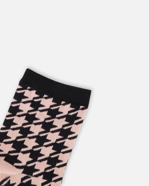 Deux Par Deux Girl 3-pack Knit Socks In Pink