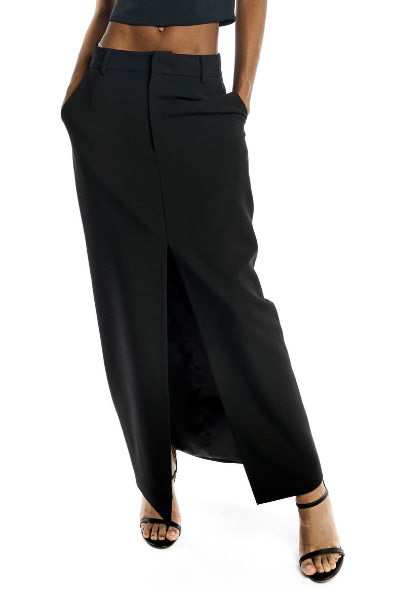 Tess Maxi Skirt, Alternate, color, BLACK