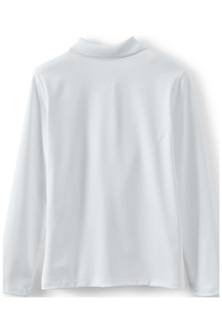 School Uniform Girls Long Sleeve Feminine Fit Rapid Dry Polo Shirt, Alternate, color, White