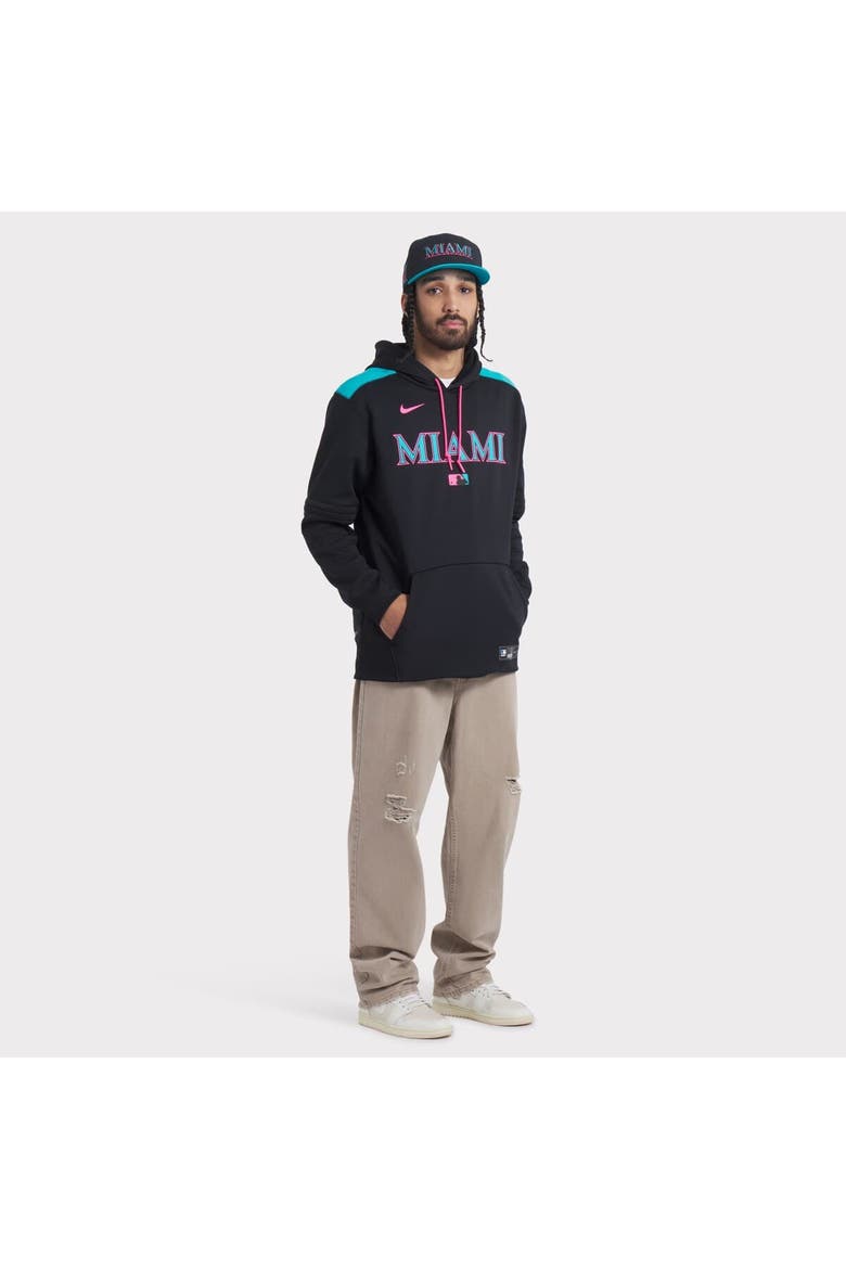 Men's Nike Black Miami Marlins 2025 City Connect Performance Fitted Hat, Alternate, color, Black