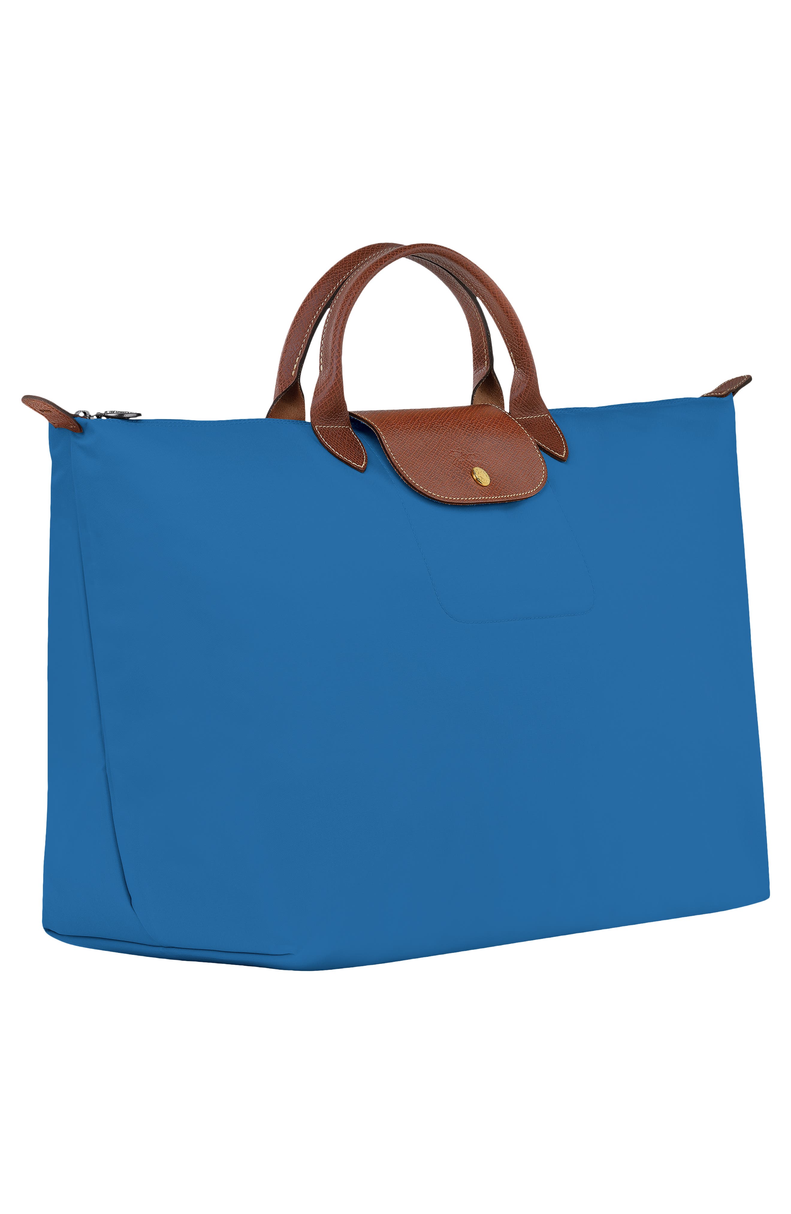 Longchamp Large Le Pliage Green Recycled Canvas Travel Bag, Alternate, color, 