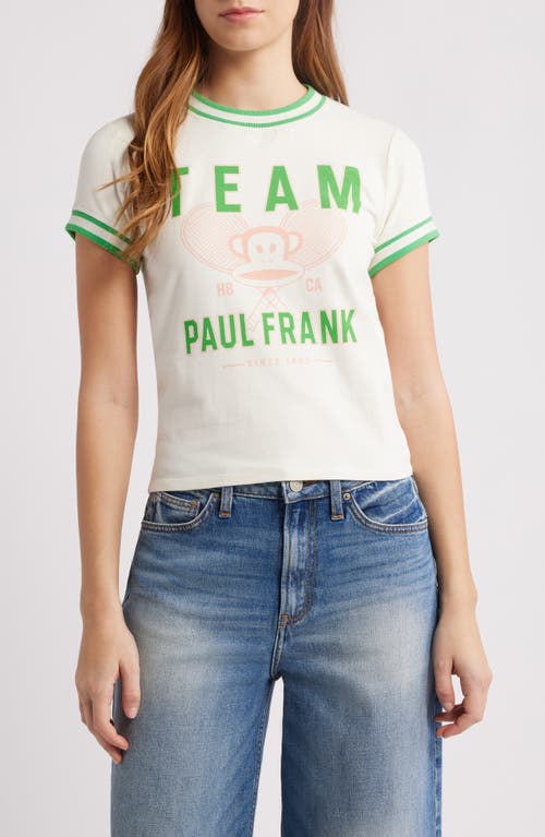 Vinyl Icons Team Paul Frank™ Cotton Graphic T-shirt In Marshmallow