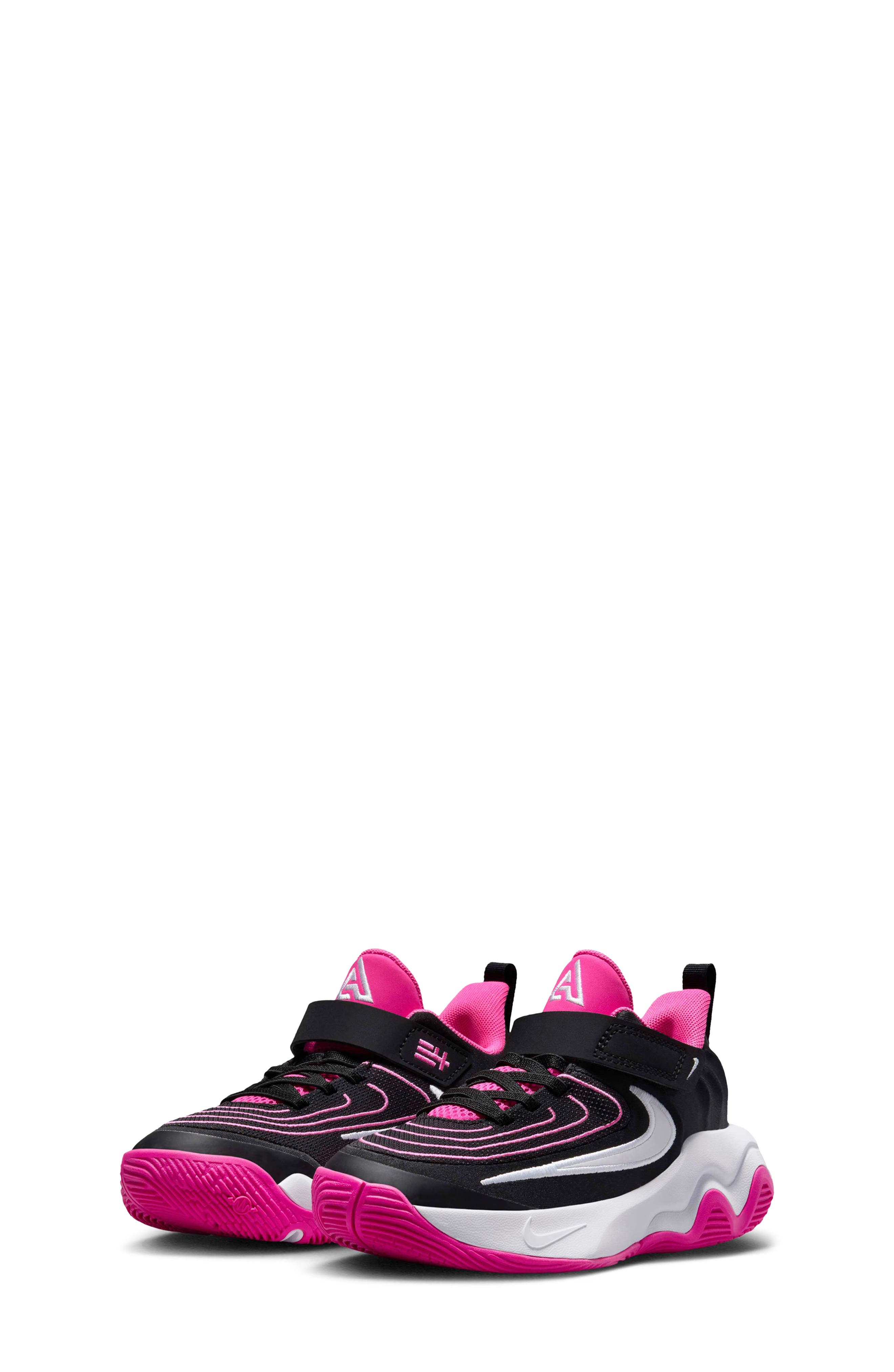 Nike Kids' Giannis Immortality 4 Basketball Shoe, Main, color, Black/ Laser Fuchsia/ White