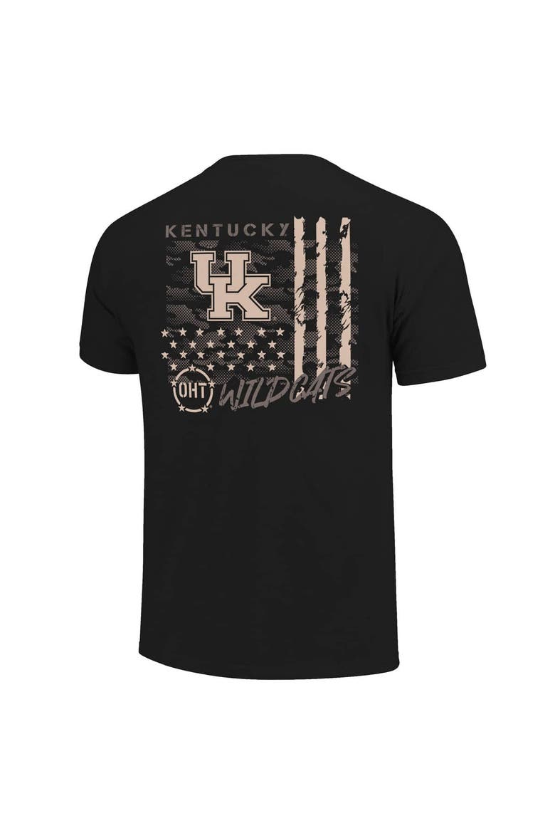Men's  Black Kentucky Wildcats Comfort Colors OHT Camo Overlay T-Shirt, Alternate, color, Black